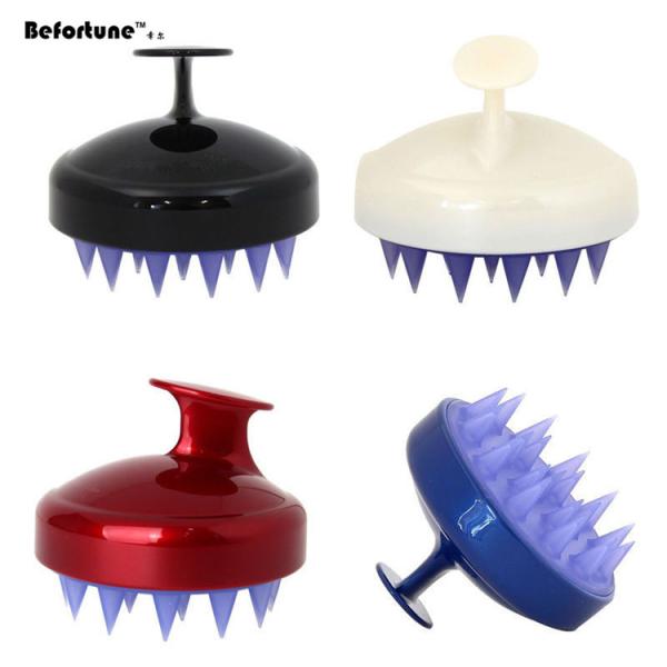 Silicone Hair Scalp Massager Shampoo Brush , BF6006 Head Massage Brush