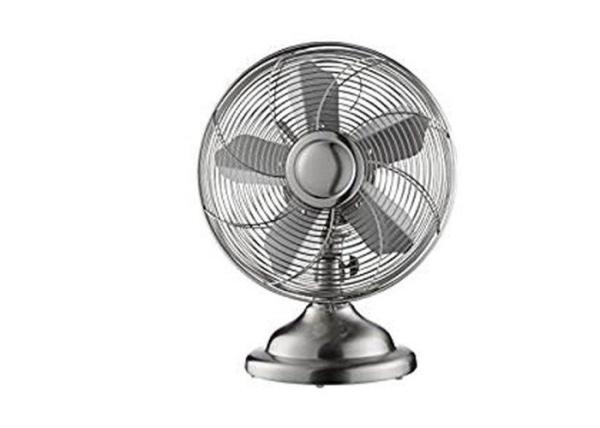 12 Classic Electric Retro Metal Table Fan 3 Speed 120V Carrying Handle