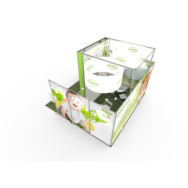 Custom tradeshow booth aluminum portable advertising frameless trade show booth