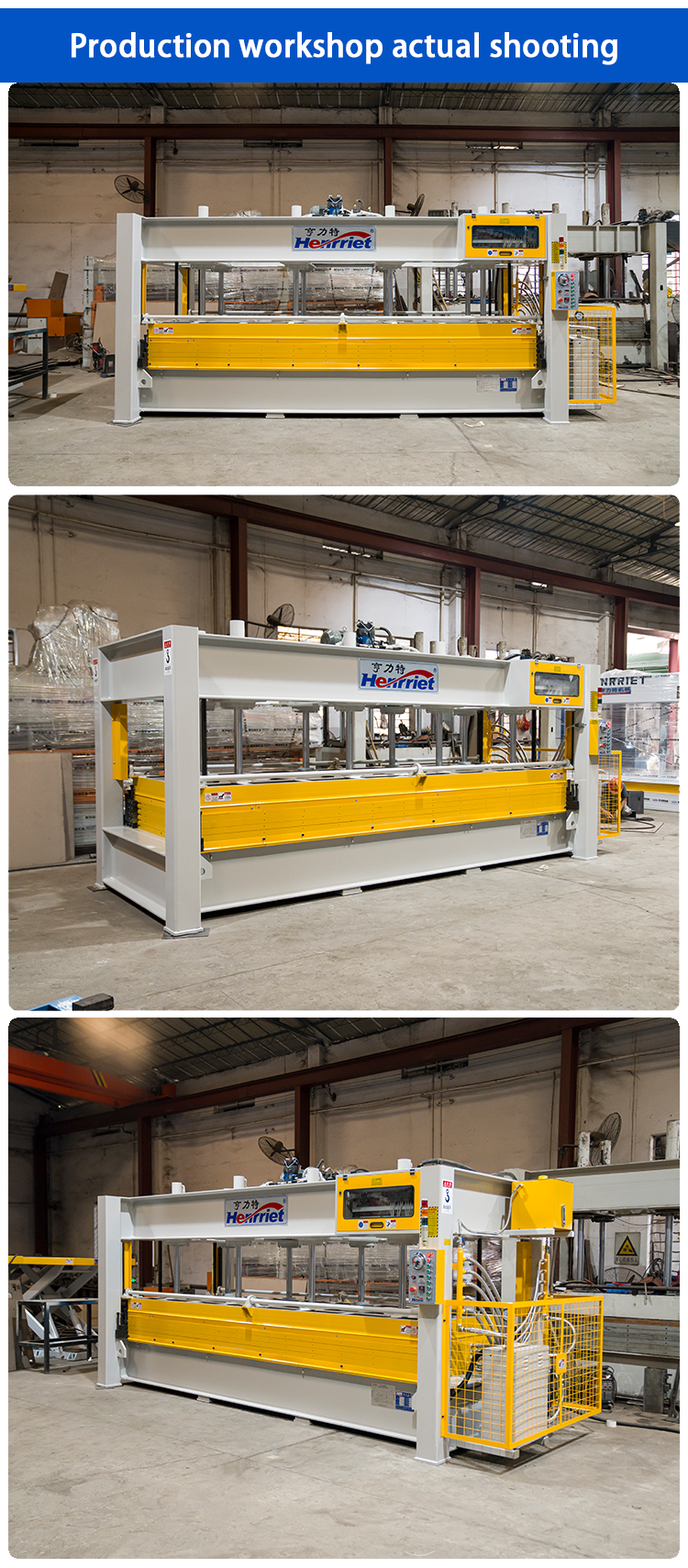 4 Layer Hot Press Machine 160T Plywood Hot Pressing Machine Automatic