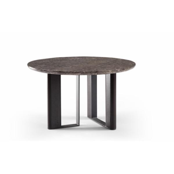 Table à manger ronde moderne ensemble de meubles D100 X H75cm avec du marbre en acier inoxydable