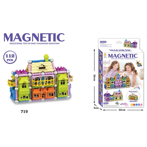 168 Pcs Magetic Plastic Building Blocks Educational Toys / Construction Building Sets Toys
