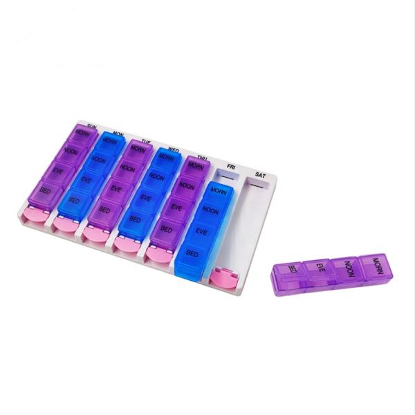 7-суточный еженедельный цветок коробки распределителя медицины таблетки формирует рыбий жир 12cm витамина 7 случаев