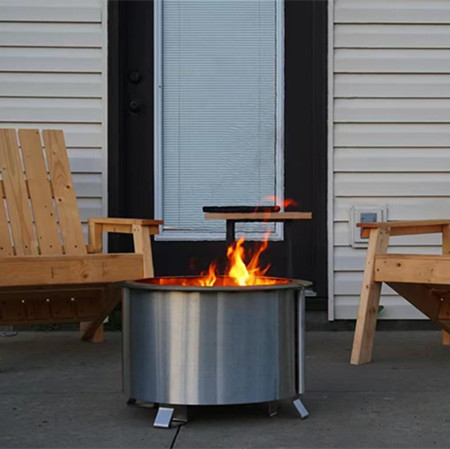 Round Smokeless Stainless Steel Fire Pit