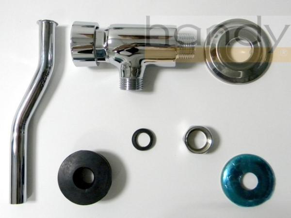 Chrome Plated Toilet Flush Valves Urinal Toilet Sanitary Ware , 0.05 - 0.9MPA