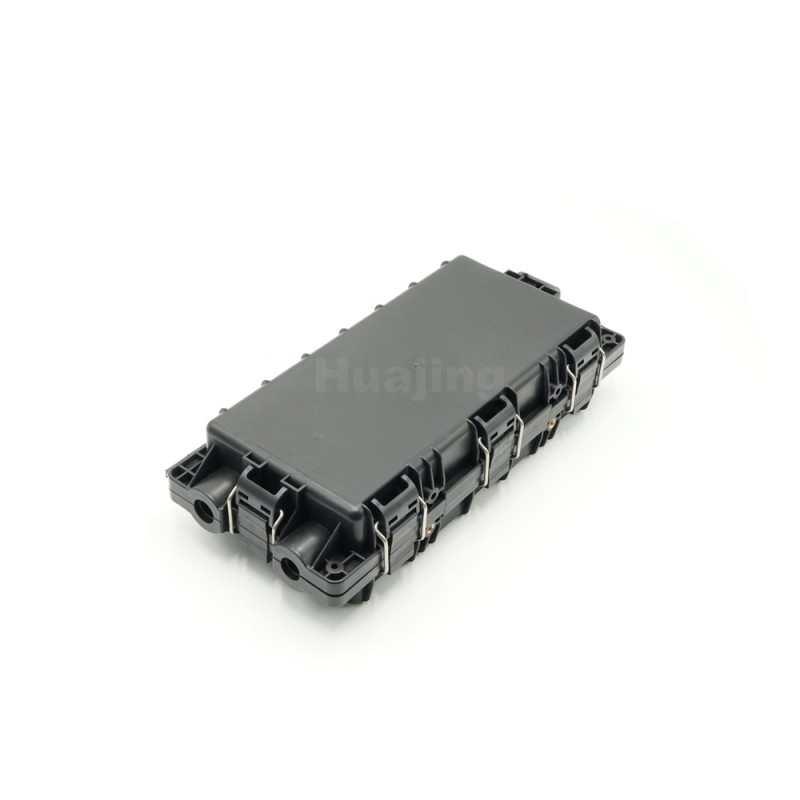 Horizontal Fiber Optic Closure Featuring Sealing With Silicon Gum And Stainless Steel Clamp For Optical Cable Protection