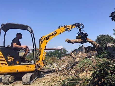 3 ton Hydraulic Excavator Attachments Rotating Wood Grapple Max Jaw Opening 1.5m
