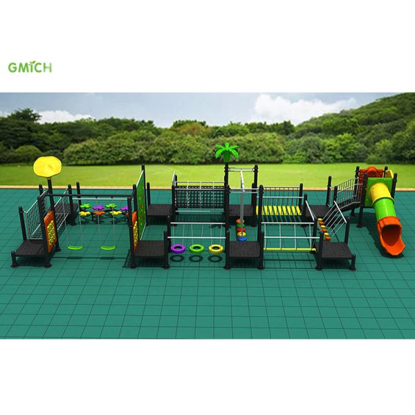 Outdoor Amusement Park Playground Exercise Safe Sport Play Slide Equipment Rope Climbing Net Kids