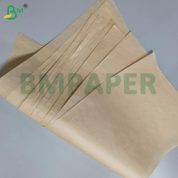 35gsm 38gsm Brown Double Side Silicone Oil Paper For Barbecue 24 x 36 inches