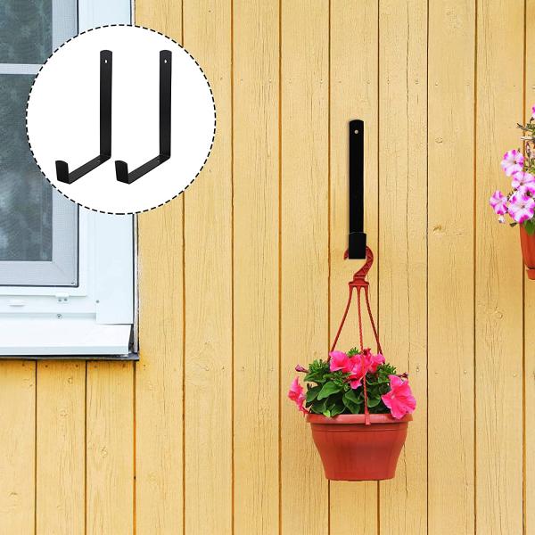 Чёрный порошок покрытый цветочной коробкой держатель тяжелой работы плантатор коробки крепление для установки на стену