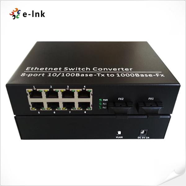 10/100/1000M 8-TX + 2-FX Port Fiber Switch
