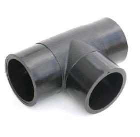High Pressure A234 WPB Carbon Steel Pipe Tee connector Black Painting