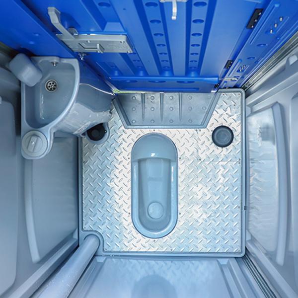 Cabine móvel de banheiro portátil de plástico HDPE para banheiro exterior