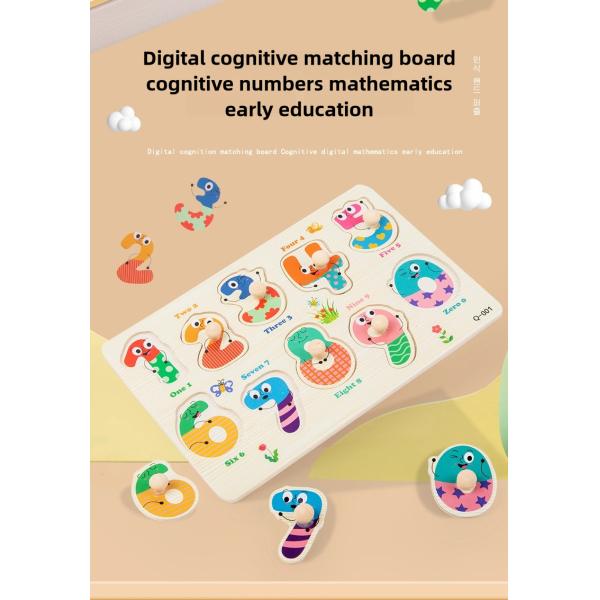 Baby Montessori Toys 3d Puzzle Cartoon Animals Vehicle Cognitive Jigsaw Puzzle Wooden Toys for Children