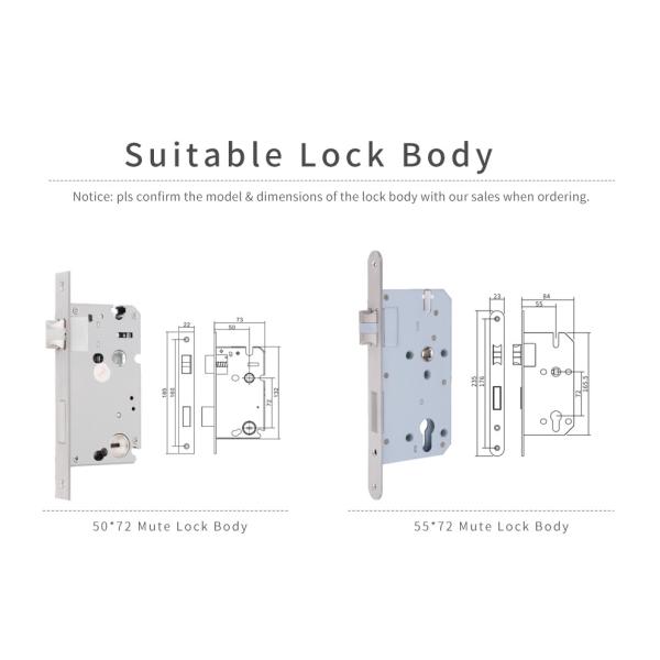 High Quality Hot Selling Fingerprint Indoor Tuya WiFi APP Smart Zinc Alloy TT Lock Door Lock for Apartment House