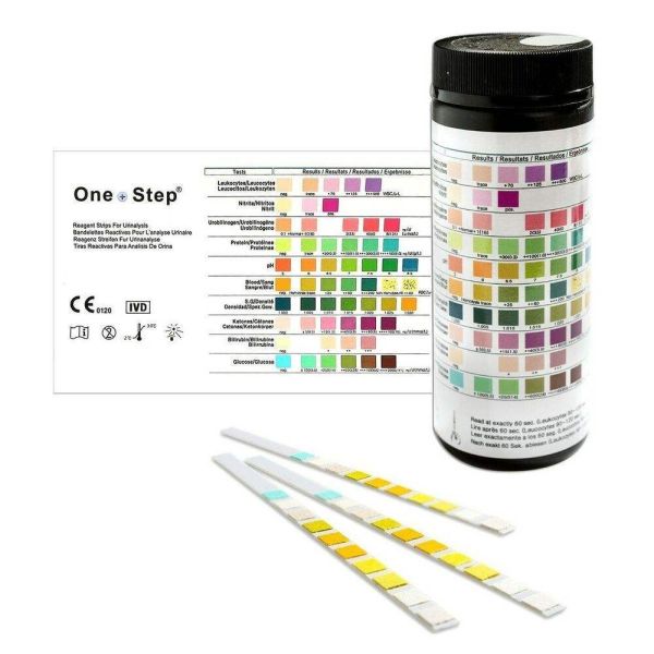 Pet Urine Test Strips – Rapid 2-Parameter Test for Hepatobiliary Disease Screening with Results in 60 Seconds (Class II Instrument)