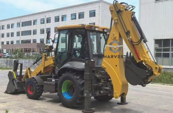 4*4 SAM388 Backhoe Loader with 6 in 1 Bucket Hot Sale in Ecuador