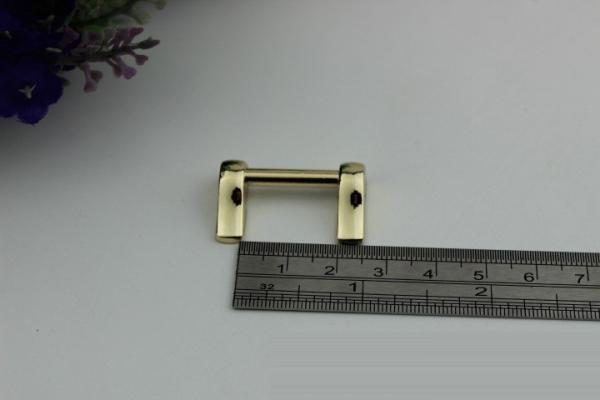 Fashion bag light gold color zinc alloy metal fitting 20 mm arch bridge for purse