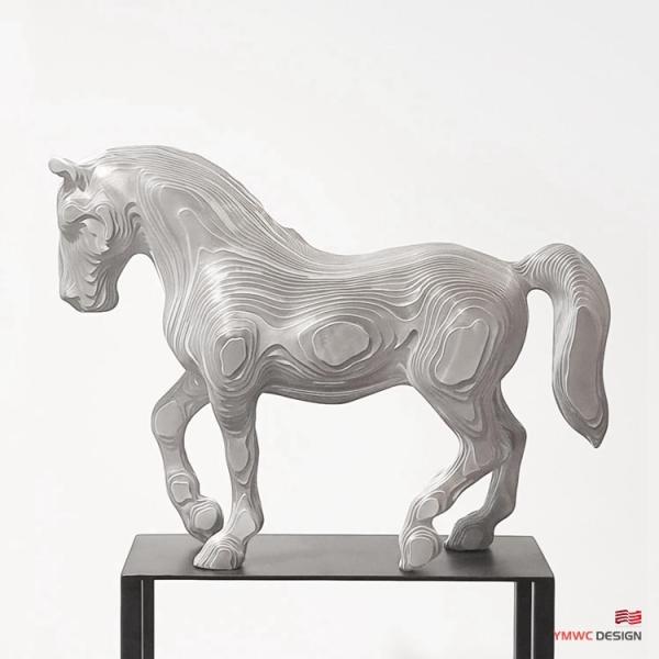 Custom Metal Animal Statues Large Stainless Steel Horse Sculpture for Art Decoration