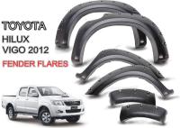 Upgrade Black Wide Wheel Arches Fender Flares for TOYOTA HILUX 2012 - 2014 Vigo