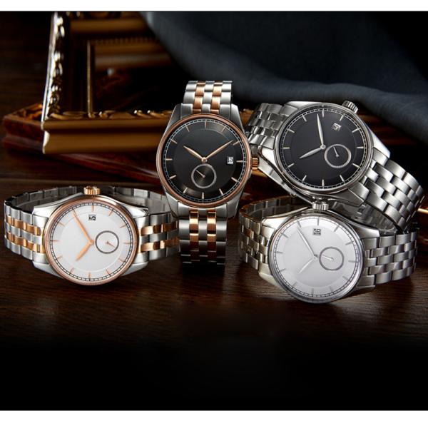 Professionals Mutual Stainless Steel Quartz Wrist Watch For Business