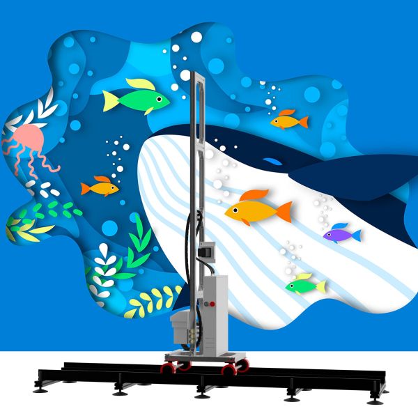 Portable Wall Printer 3D 5D Effect Affordable Price and Good Quality Large Format UV 3D Wall Printing Machine