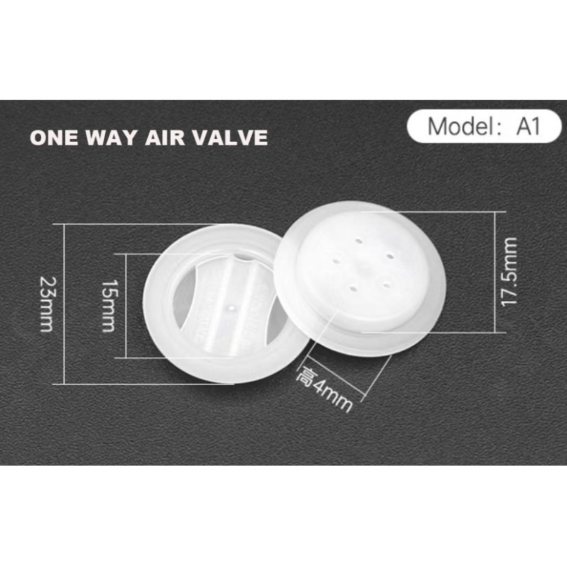 Virgin PE Coffee Bag Air Valve Plasticizer Free Coffee Bag Valves Recyclable