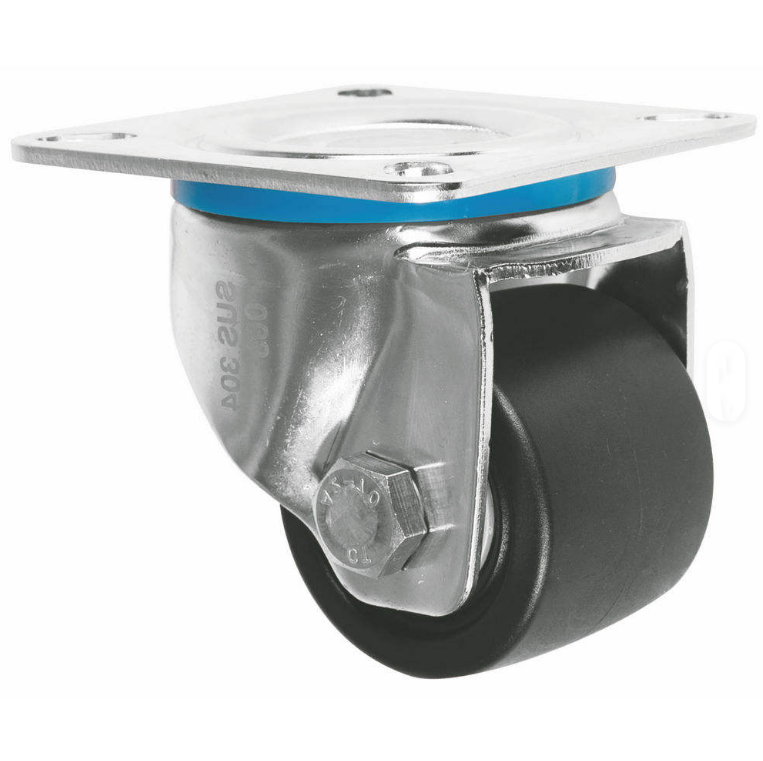 Factory Direct Sales 65/75mm Wheel Caster 360 Degree Top Plate Mini Swivel Nylon Casters Wheels
