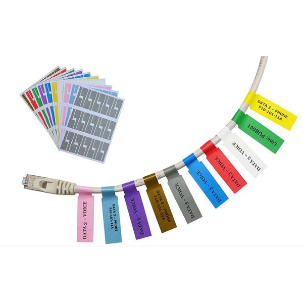 Waterproof Heat Resistant Wire Cable PVC Label Sticker Tags Marker