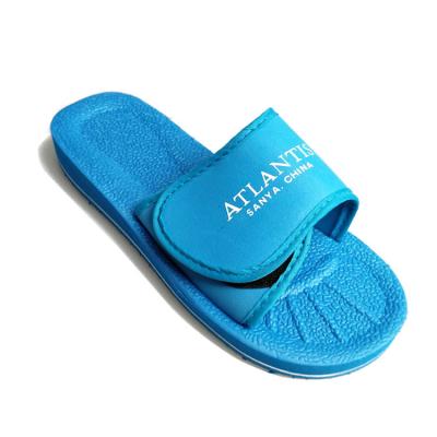 Blue Men'S Fashion Sandals , Eva Sole Slippers With Adjustable Straps