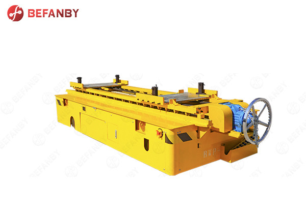 Дешевое электрическое на открытом воздухе оборудование погрузо-разгрузочной работы 2019 поднимаясь, желтый автомобиль переноса рельса тяжелого груза