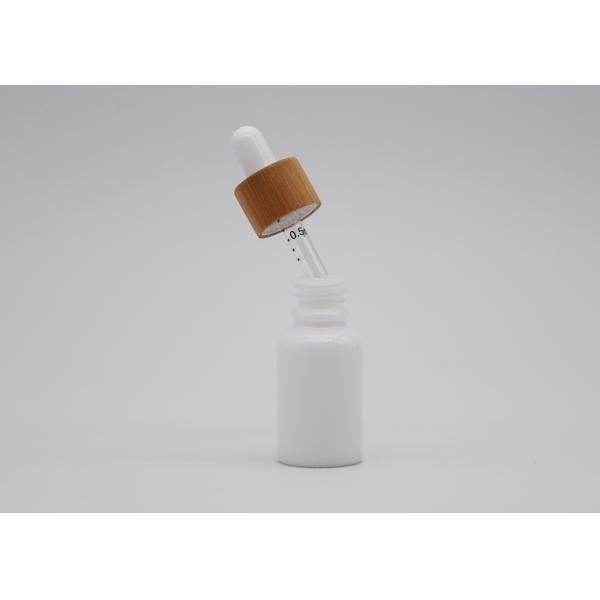 Белая стеклянная ароматерапия фарфора разливает 30мл по бутылкам с бамбуковой белой капельницей
