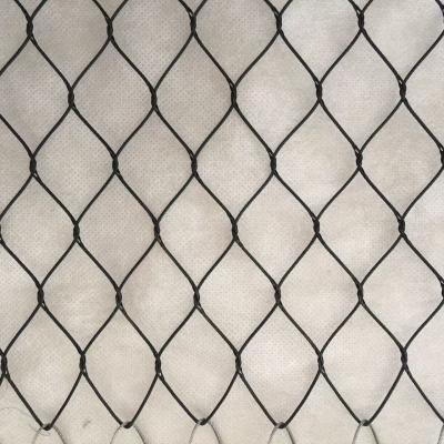 Diamond Stainless Steel Black Oxide Wire Rope Mesh For Bird Proof Net