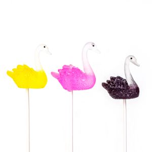Creative Candy 28g Swan Shaped Sugar-Free Lollipop Candy Hard Candy Wholesale