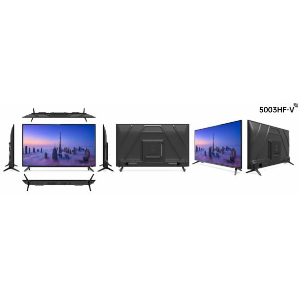 Степленое стекло 50 дюймов Smart TV 4K безрамочная оборона с светодиодным экраном