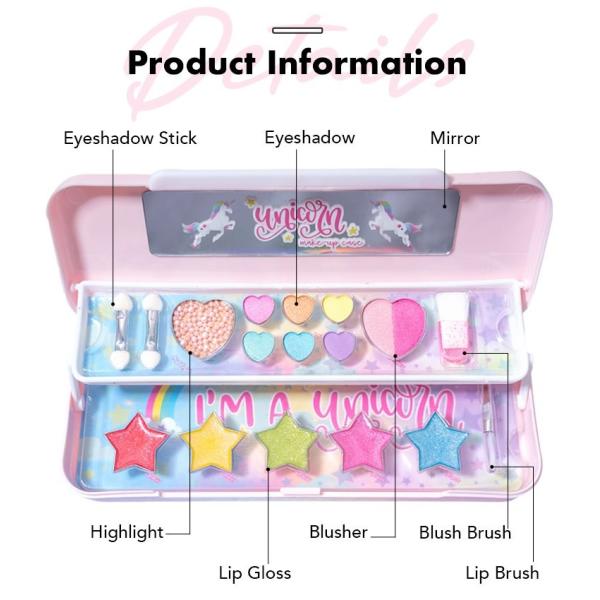 OEM Easy To Use Childrens Makeup Sets Pretend Make Up Kit Kid Approved
