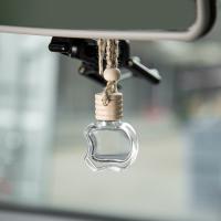 Apple forma el perfume de cristal del coche embotella el aire del coche del Aromatherapy del difusor del aceite esencial más fresco con el alambre