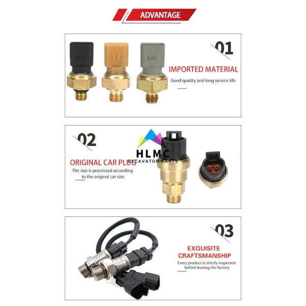 305-6873 Pressure Sensor C-9 C7 C9 Excavator E320D2 Diesel Excavator Engine Electric Sensor 3056873