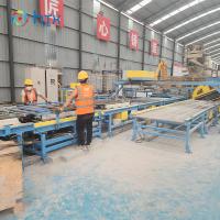 PLC controlada linha de produção automática completa para cultura pedra cerca painel de fabricação máquina