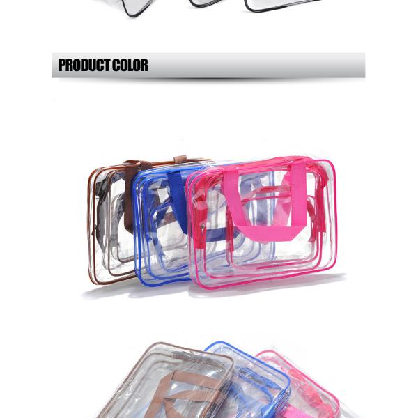 waterproof hanging toiletry bag for travel, Vinyl Transparent PVC Cosmetic Bag /Clear Toiletry Bag/PVC Travel Makeup Bag