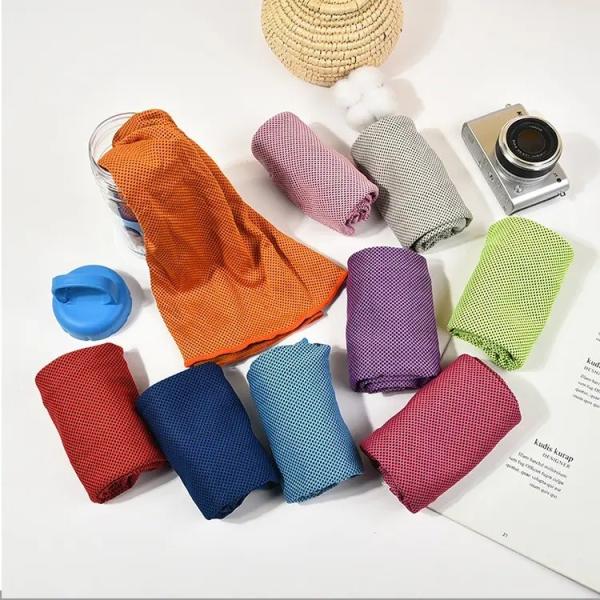 KILINE Custom Ice Towel Soft Breathable Chilly  Microfiber Towel For Yoga Sport Running Gym Workout Camping