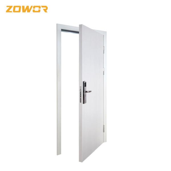 Porta avaliado da madeira do fogo das BS com vidro para construções comerciais Máximo Tamanho 8' X 8'/várias cores