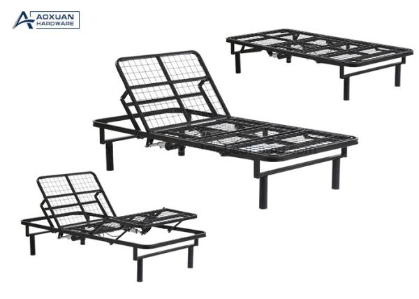 1.5mx2m Full Electric Adjustable Bed Frame , Black Electric Lift Bed Frame