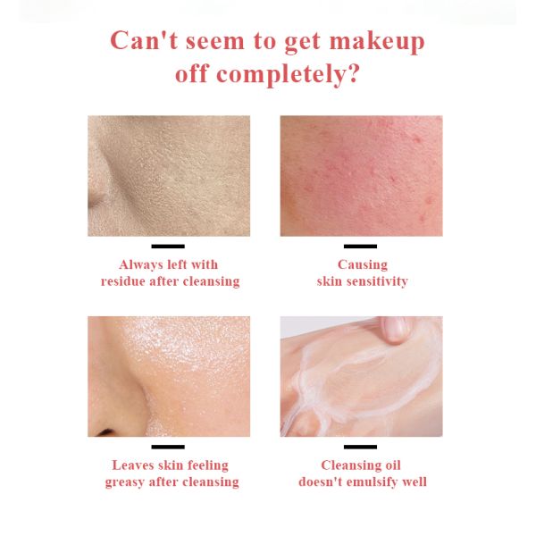 OEM ODM Custom Brand Factory Double Layer Makeup Remover Oil Vegan Hydrating Facial Cleansing Oil Face Care Skincare Products
