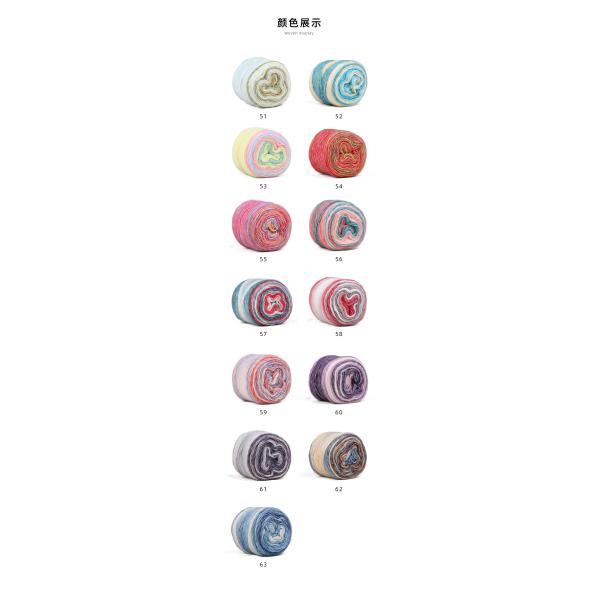 Nilón suave de la lana merina	El punto del brazo de mano cuenta un cuento el hilado mezclado de acrílico de las tortas de algodón