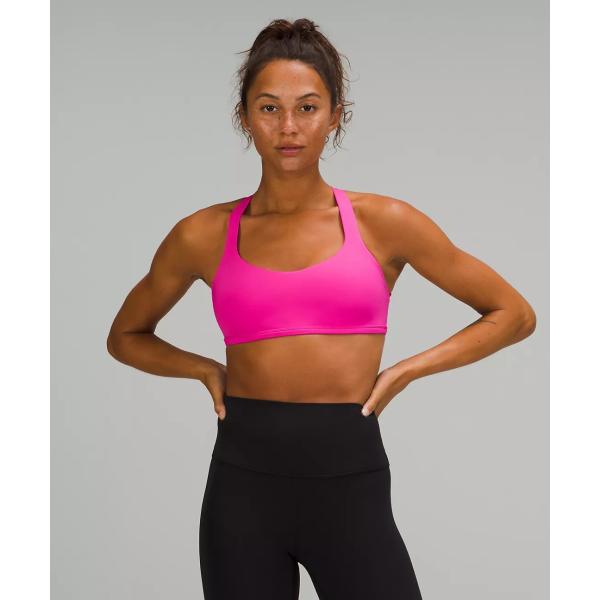 Workout High Impact Sports Bra With Adjustable Straps Cross Back