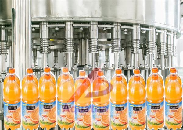 5.5kw 12000BPH Fruit Juice Packaging Machine 6000 Bottles /H For Plastic