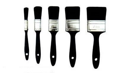 Small Black Bristle Paint Brush For Walls 12mm 25mm 37mm