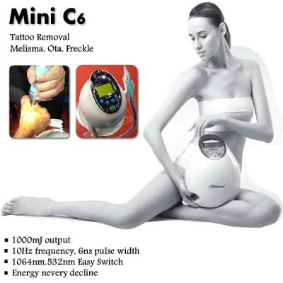 Portable Beautiful Laser machine for removing tattoo and colored eye line