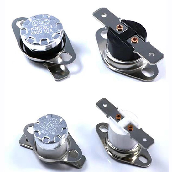 KSD301 Обычно закрытый биметаллический термостат для воды Электрическая бутылка с водой